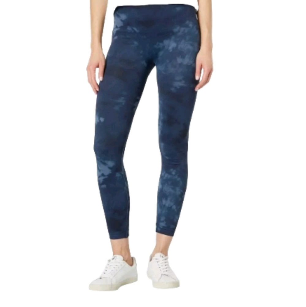 SPANX Look At Me Now Tie Dye Deep Blue tummy control Legging size Small